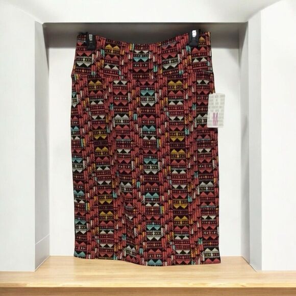 LuLaRoe Dresses & Skirts - LuLaRoe Cassie skirt geometric print Women's Size M Medium Multicolor